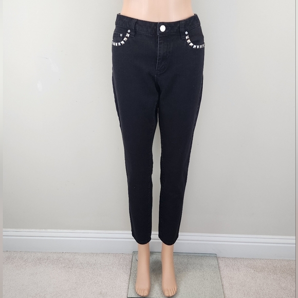 Michael kors black jeans pants Size 8 - Picture 1 of 9